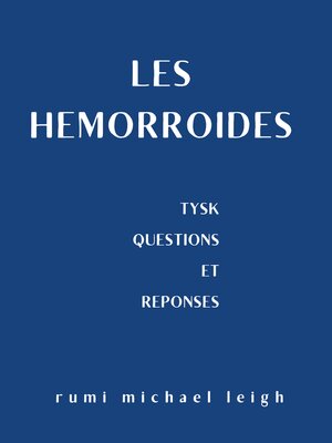 cover image of Les hémorroïdes
